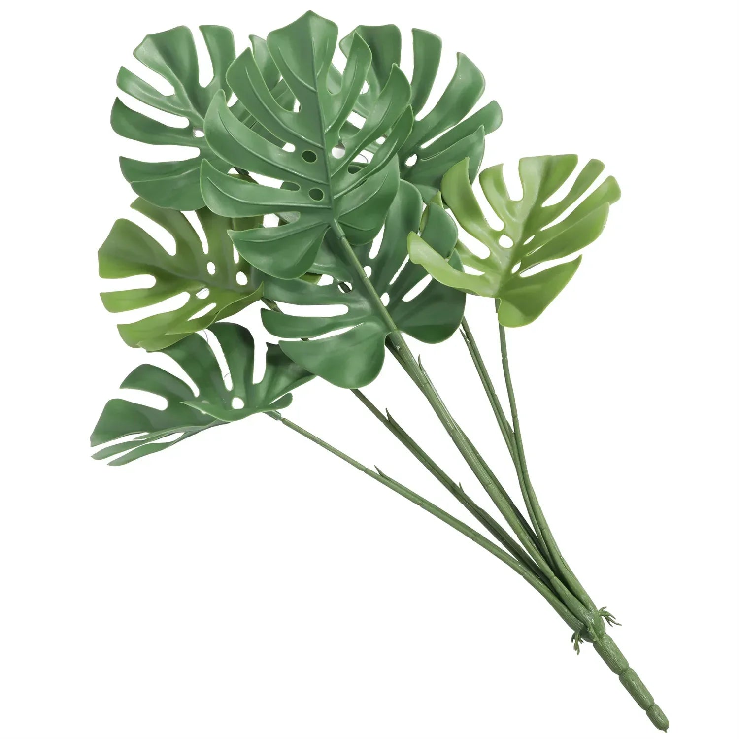 UV-resistant artificial split leaf philodendron stem for lasting indoor and outdoor decor