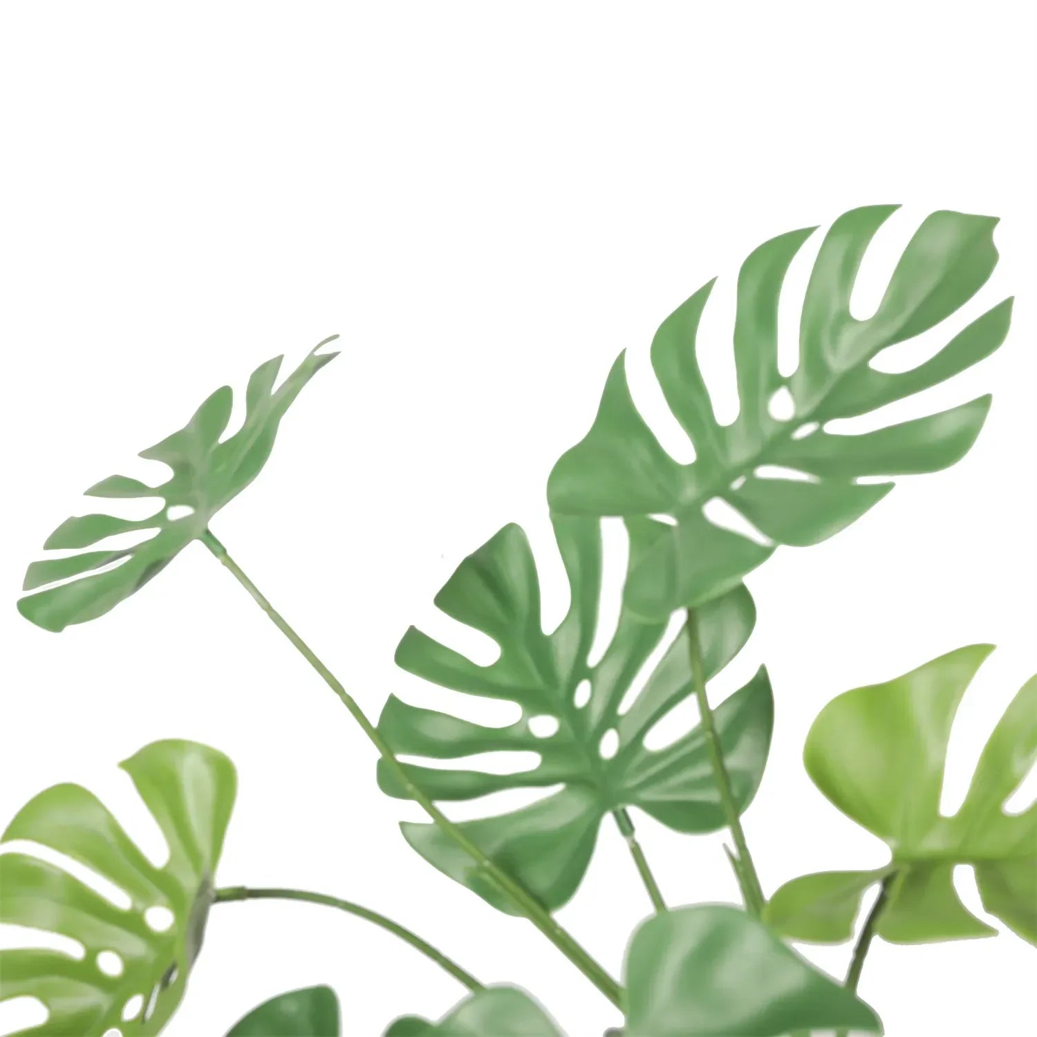 Artificial Monstera Split Leaf Philodendron Plant Stem 24