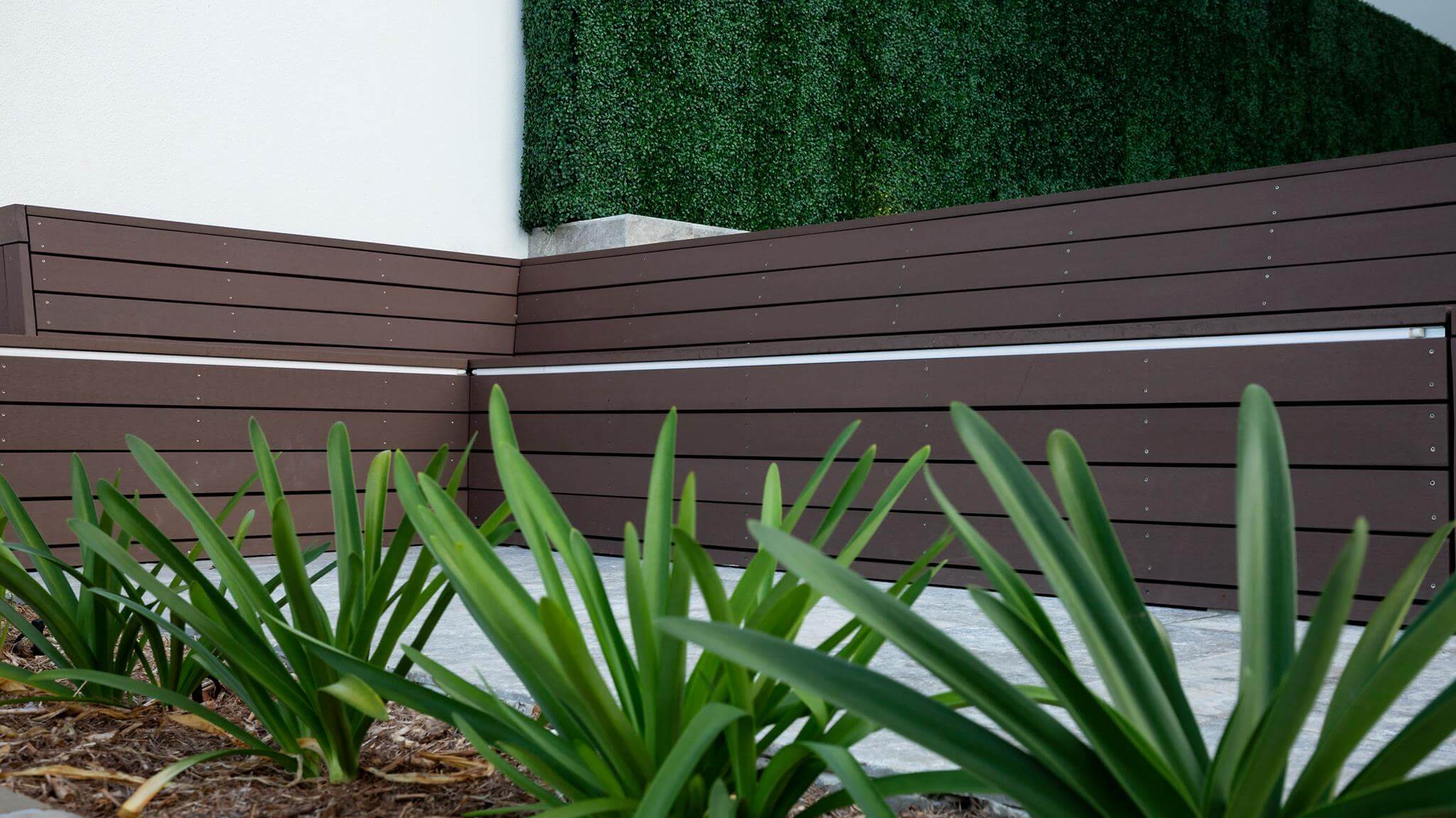 Dark Artificial Boxwood Wall 40