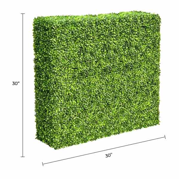 Premium Light Green Artificial Boxwood Hedge 30