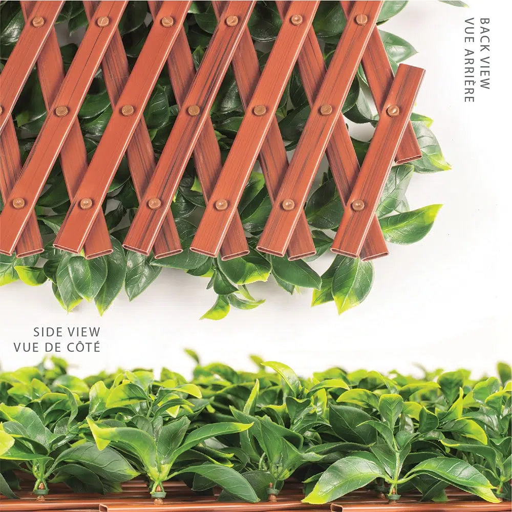 Expandable Faux Jasmine Trellis Privacy Fence (Variable Size) UV Resistant 72
