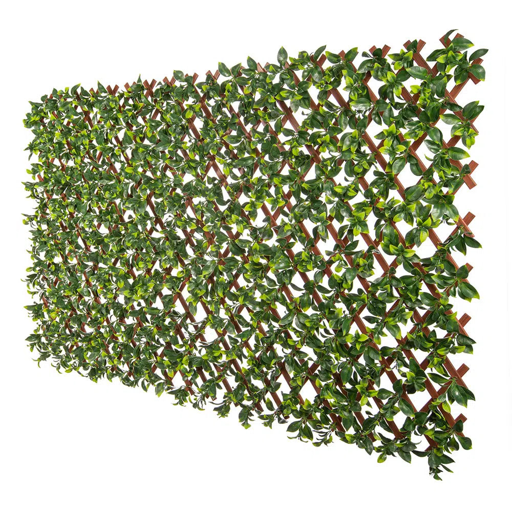 Expandable Faux Jasmine Trellis Privacy Fence (Variable Size) UV Resistant 72