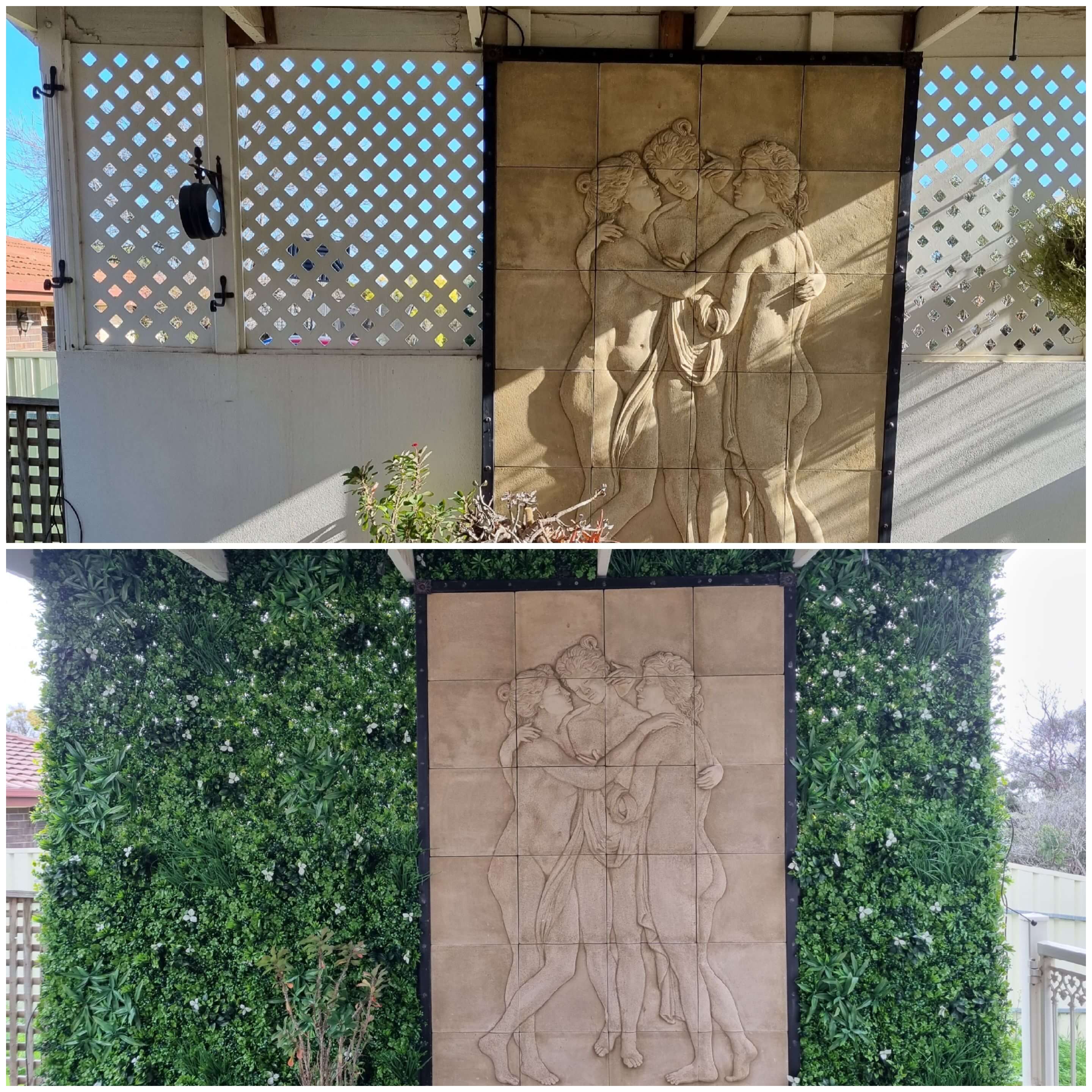 Luxury White Oasis Artificial Vertical Garden 40