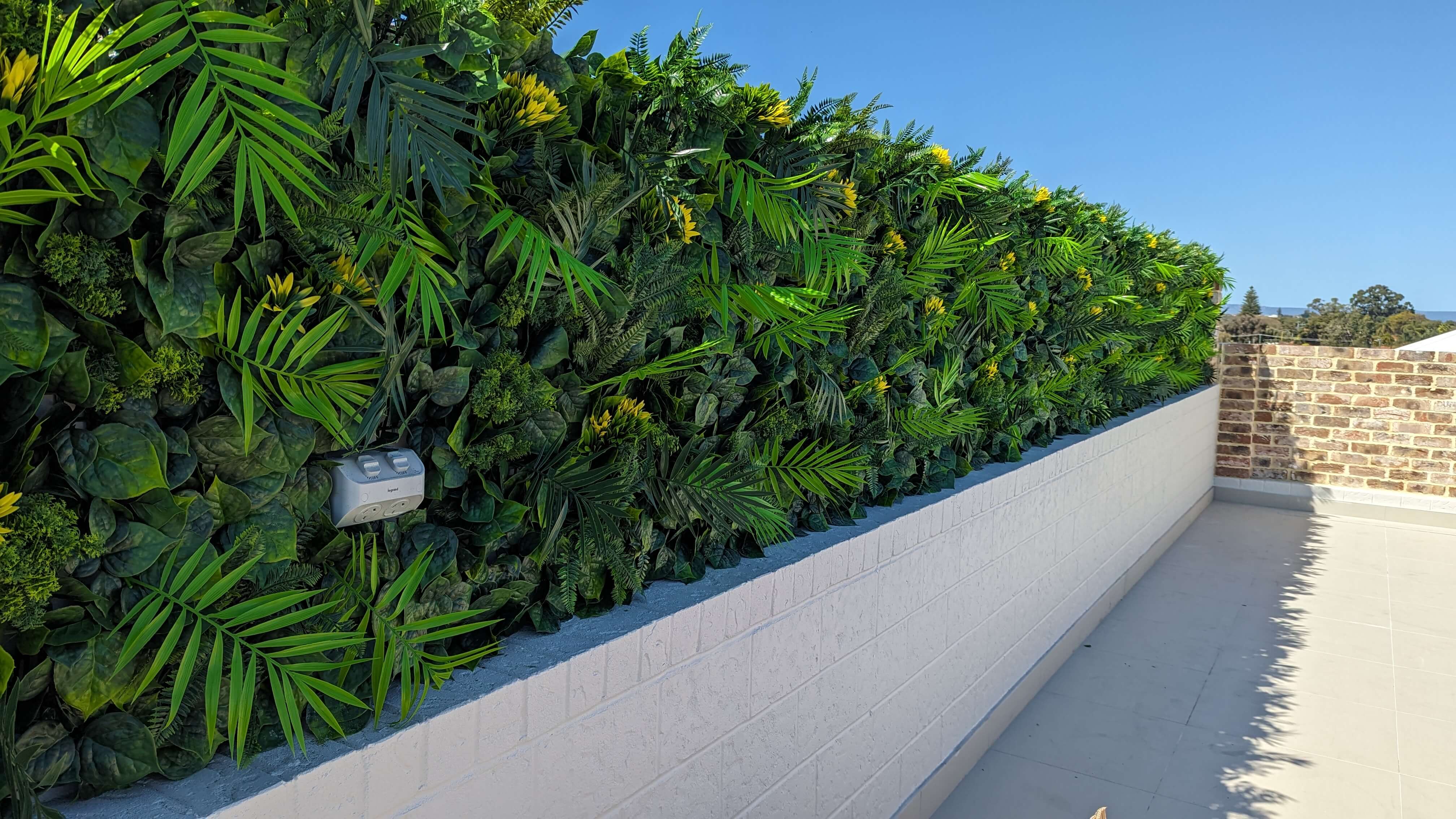 Luxury Flowering Hawaiian Sunrise Artificial Vertical Garden 40