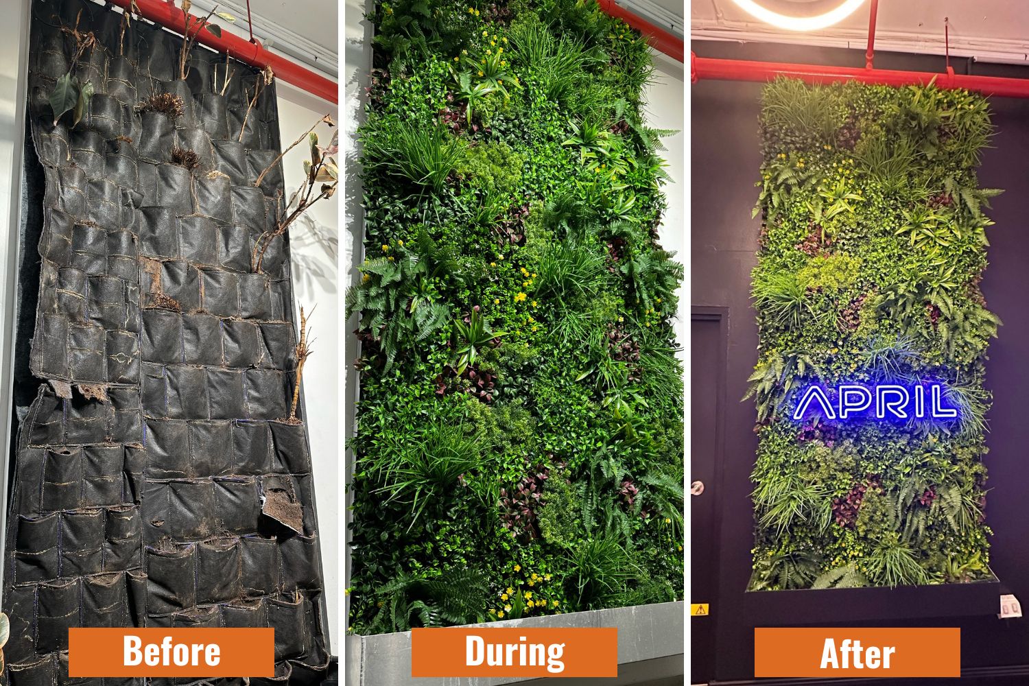 Luxury Country Fern Artificial Vertical Garden 40