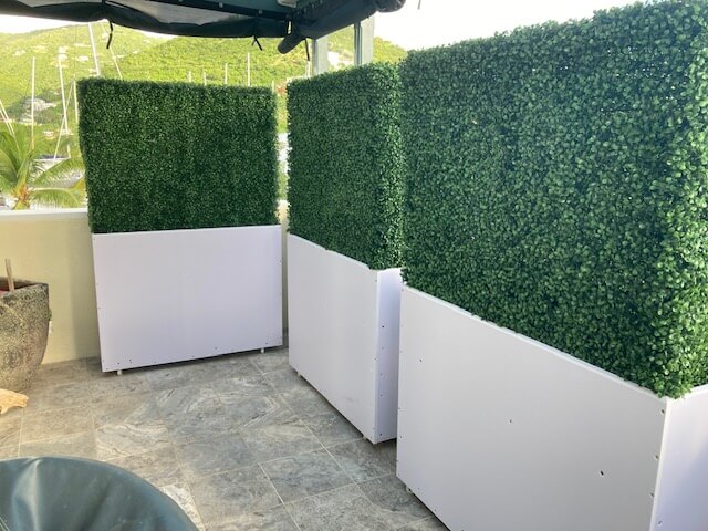 Premium Two Tone Green Artificial Boxwood Hedge 40