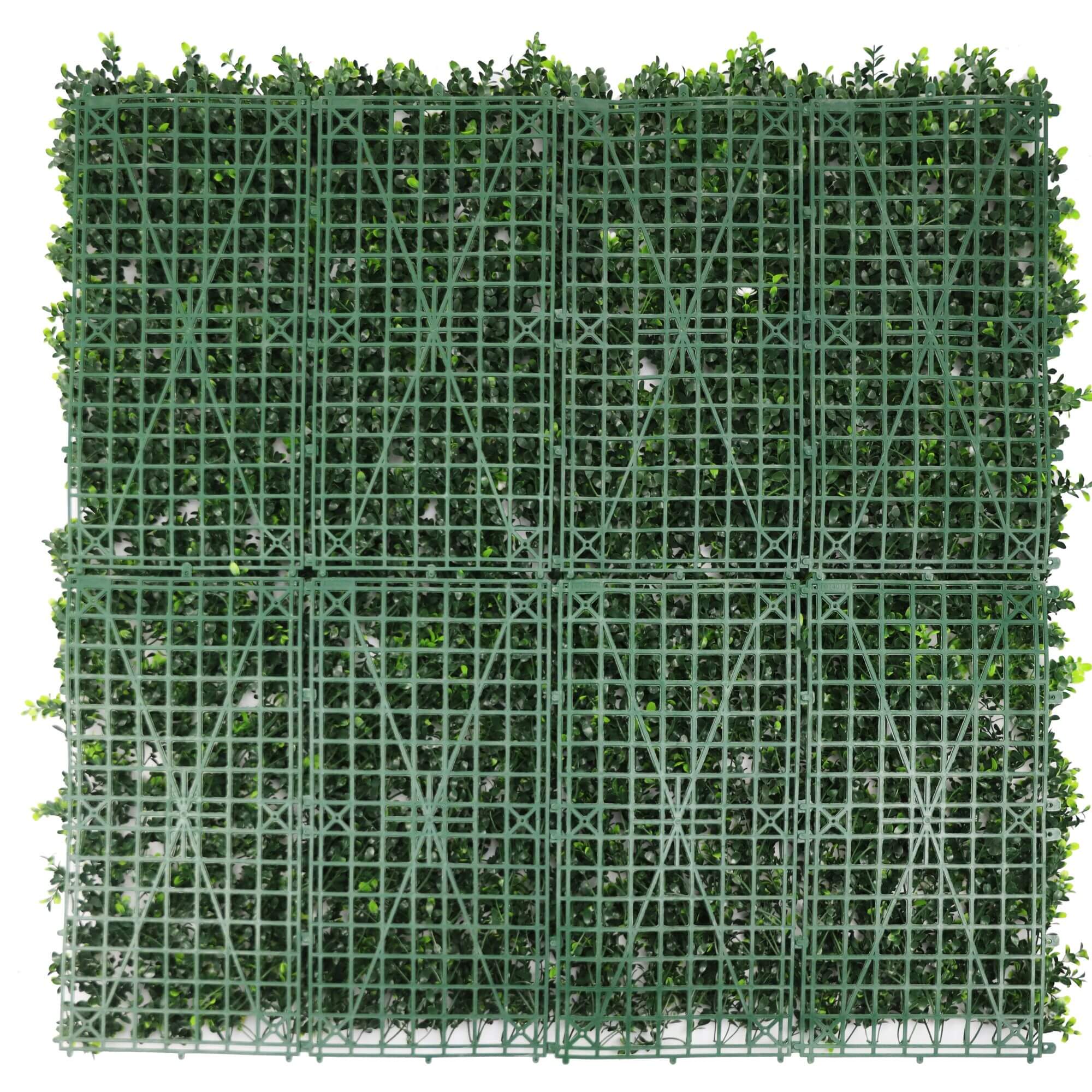 White Flowering Artificial Boxwood Wall 40