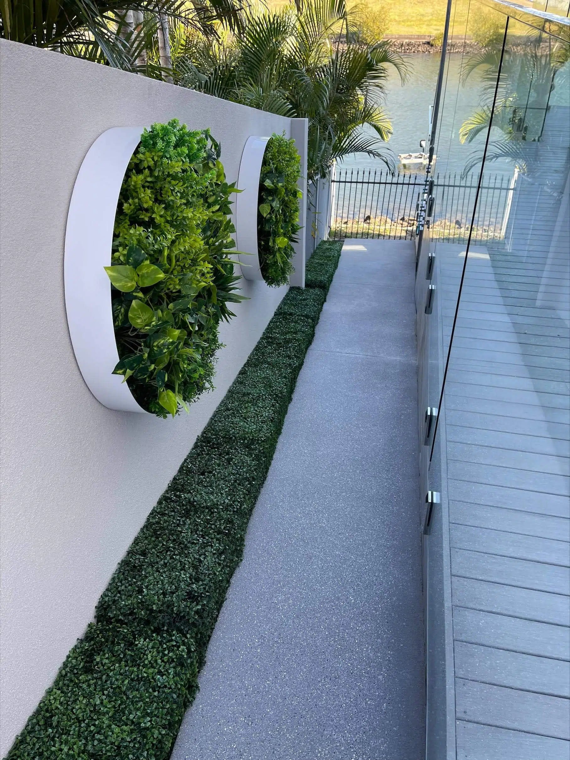 Dark Artificial Boxwood Hedge 40"L x 10"H