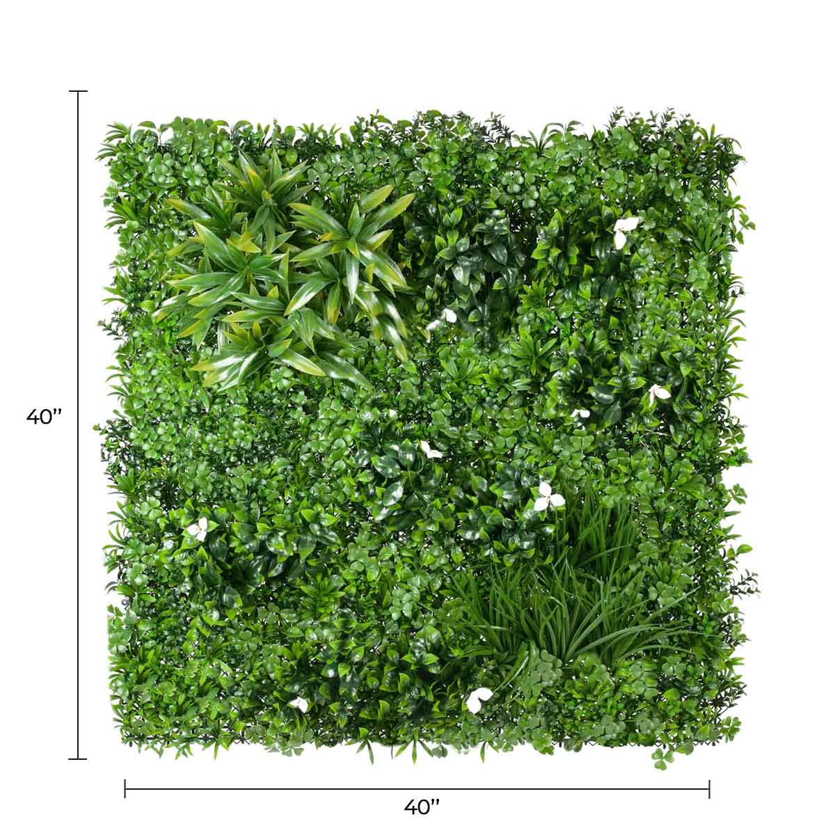 Luxury White Oasis Artificial Vertical Garden 40