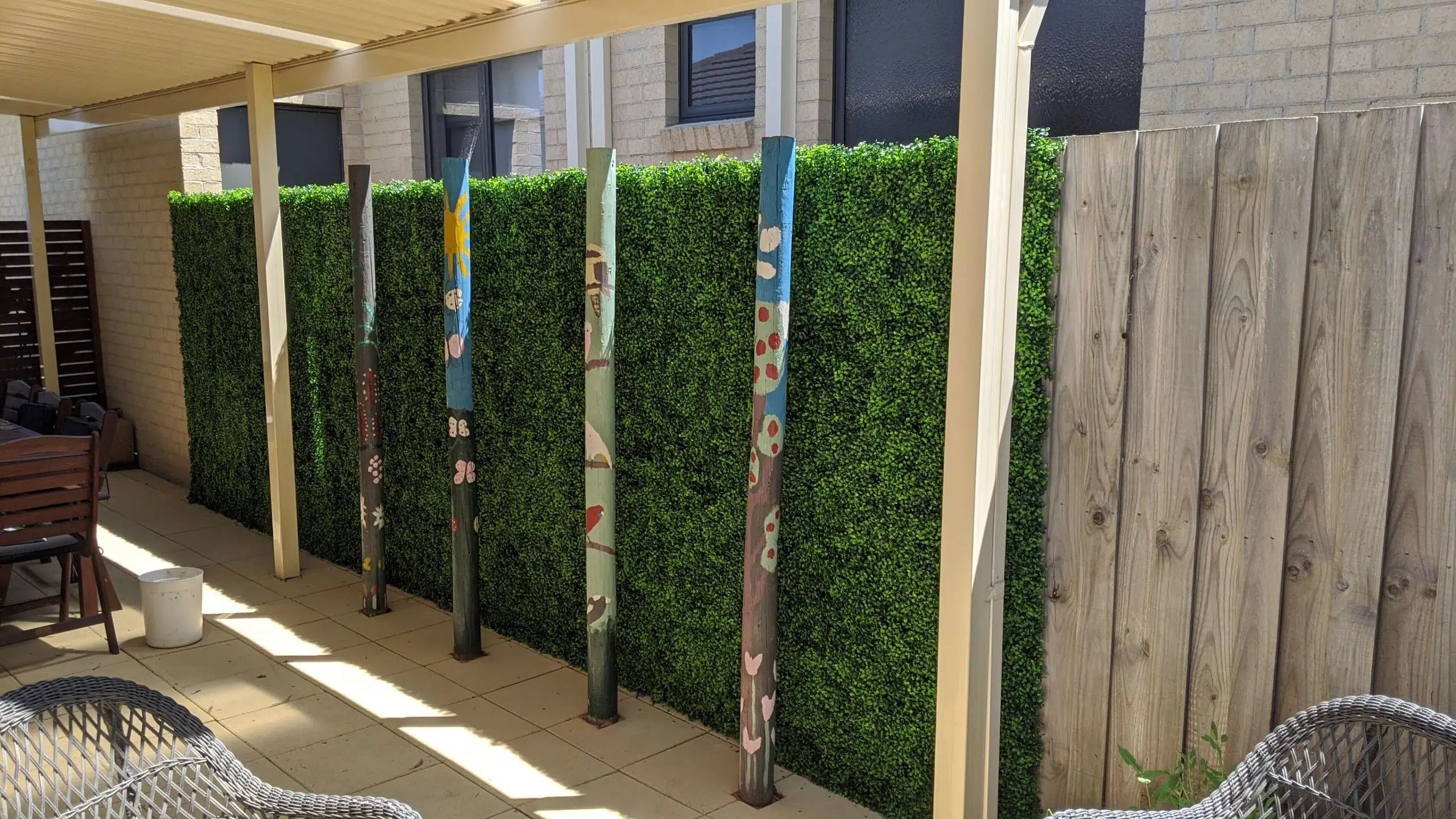 Artificial Mixed Boxwood Hedge Panel Wall 40