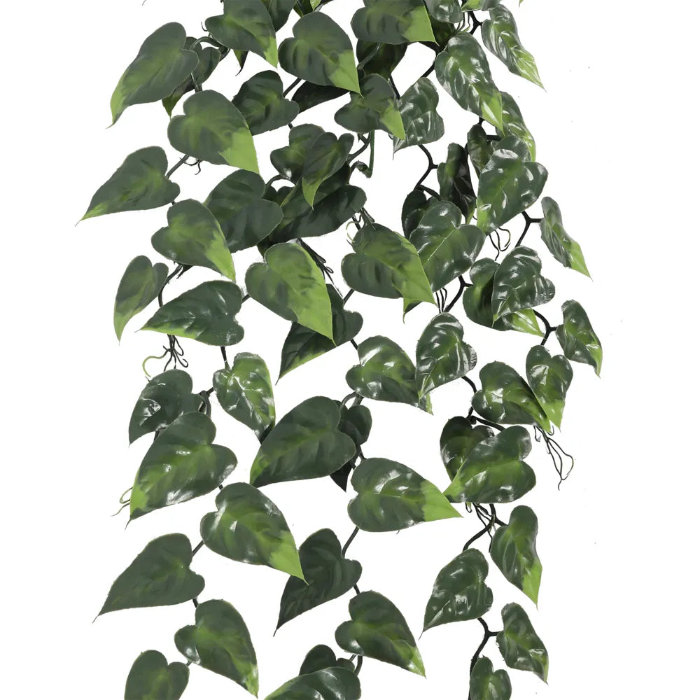 Devil's Ivy Artificial Hanging Plant – 33.5" UV-Resistant Lifelike Greenery (Set of 10)