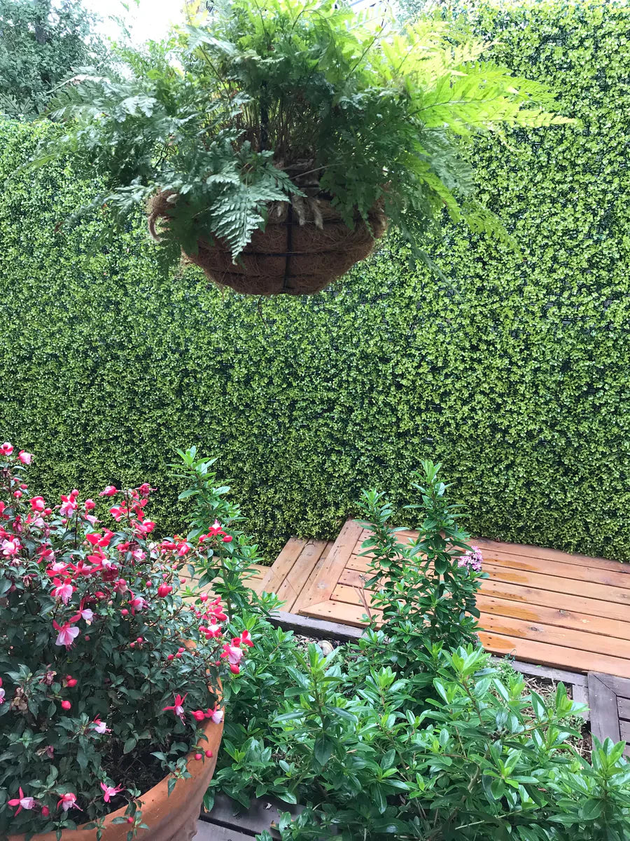 Yellow Buxus Hedge Panel Artificial Boxwood Panel
