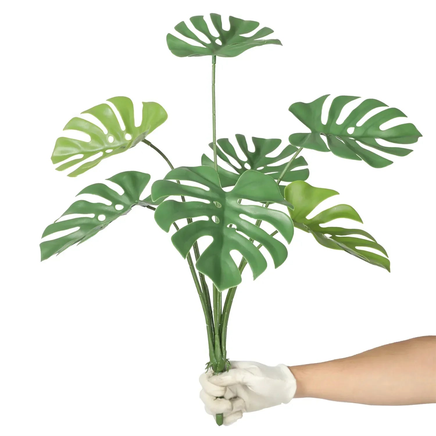 Artificial Monstera Split Leaf Philodendron Plant Stem 24