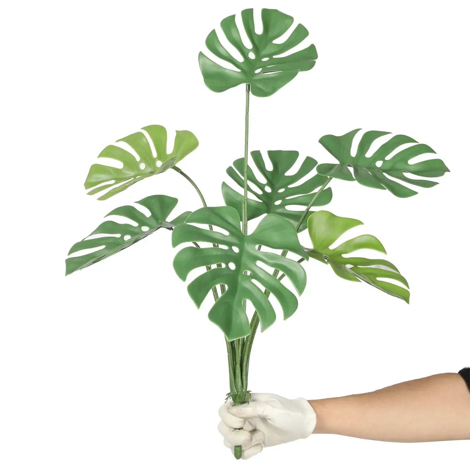 Artificial Monstera Split Leaf Philodendron Plant Stem 24