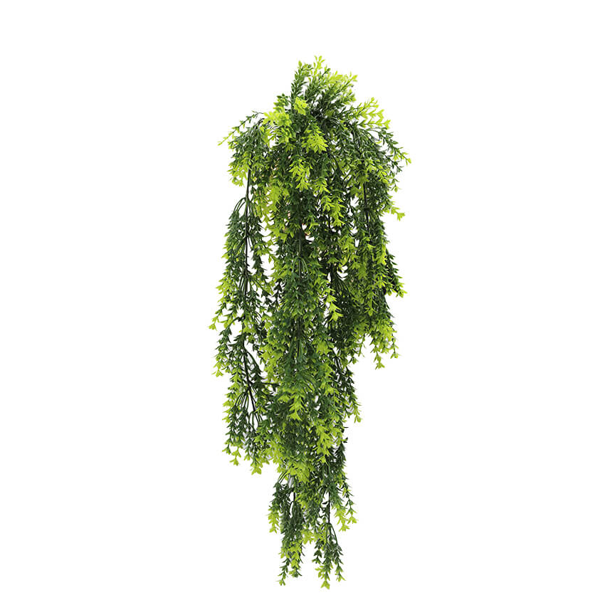 Artificial Hanging Vivid Green Dense Fern Plant 30
