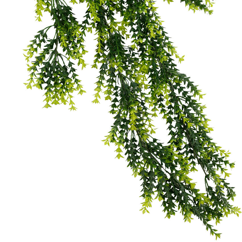 Artificial Hanging Vivid Green Dense Fern Plant 30