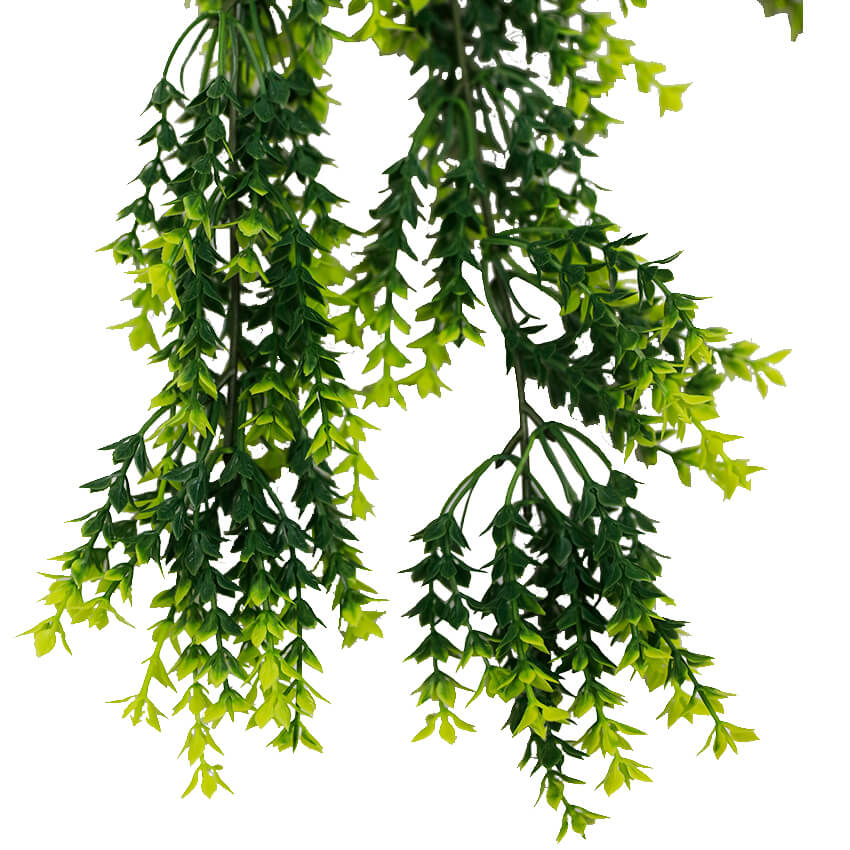 Artificial Hanging Vivid Green Dense Fern Plant 30