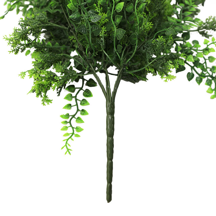 Artificial Hanging Dense Fern Plant Tropical Green 30