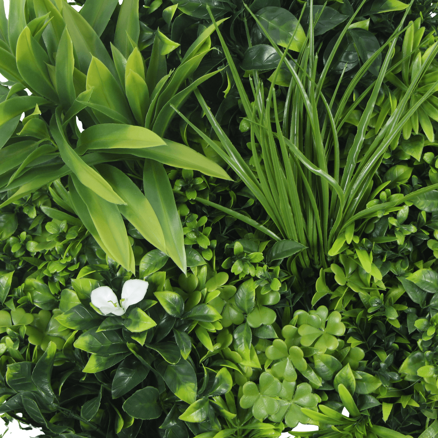 Artificial Green Wall Disc 30" White Frame