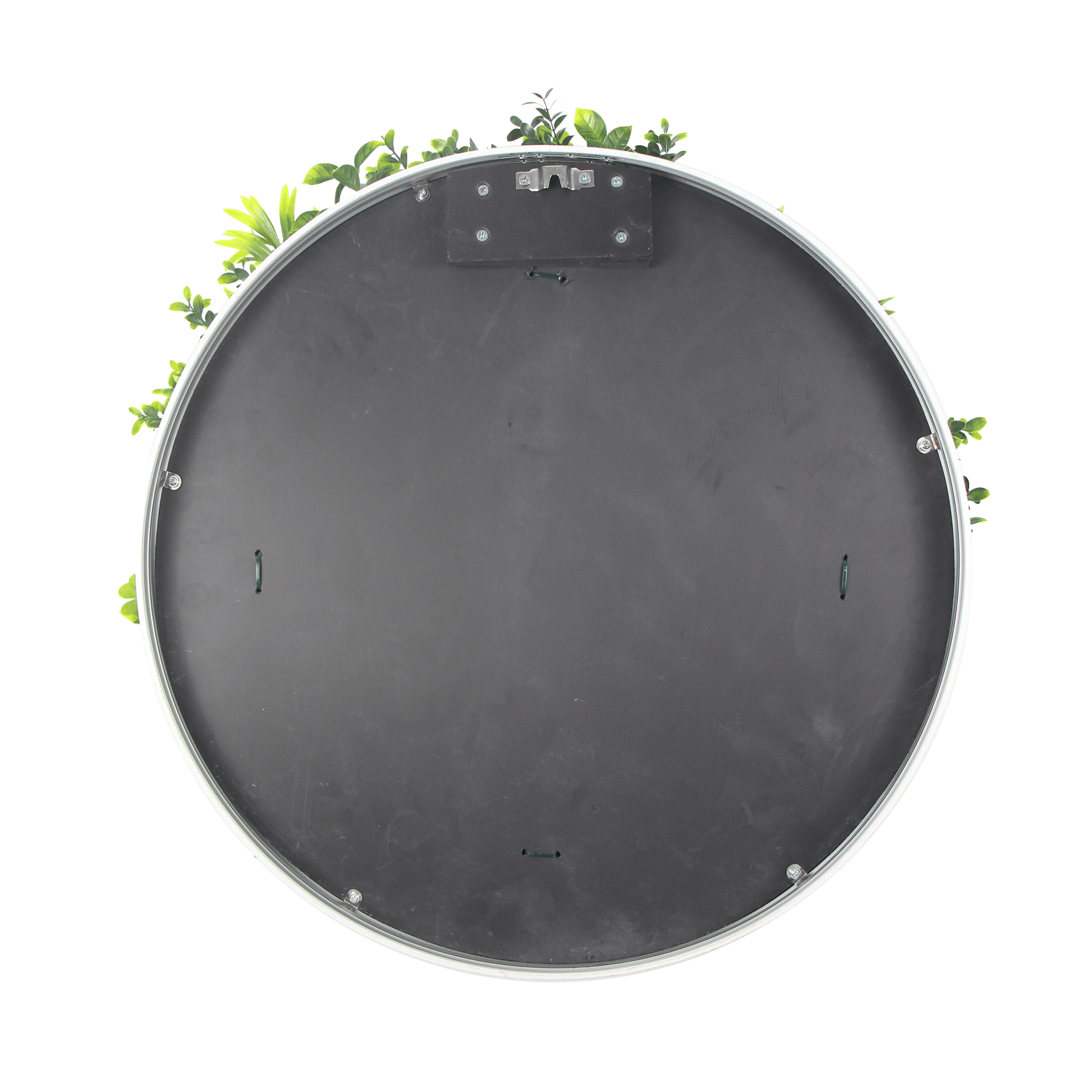 Artificial Green Wall Disc 30" White Frame