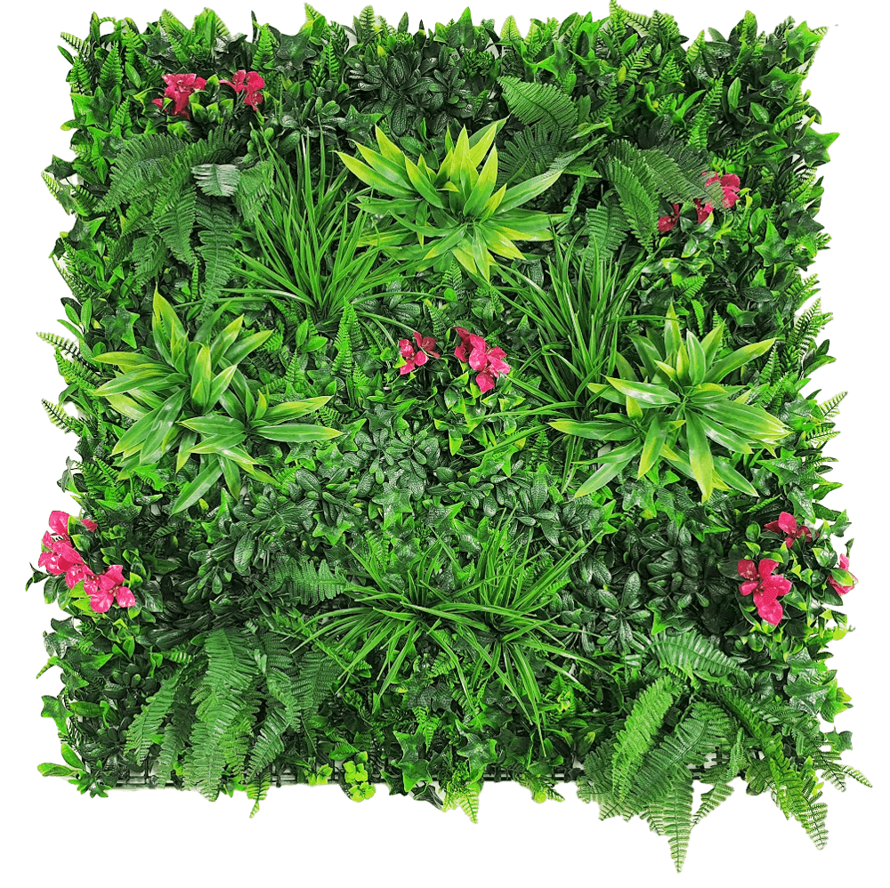 Luxury Pink Sensation Artificial Living Wall /  Green Wall 40" x 40" 11SQ FT Commercial Grade UV Resistant