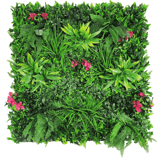 Luxury Pink Sensation Artificial Living Wall /  Green Wall 40" x 40" 11SQ FT Commercial Grade UV Resistant
