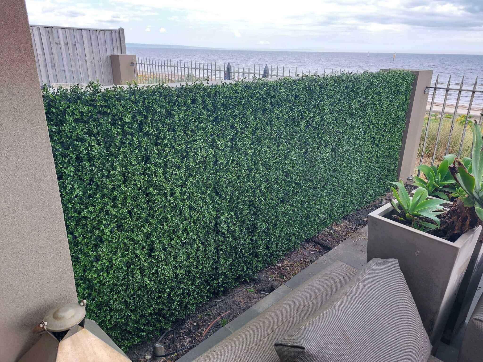 Natural Artificial Boxwood Wall 40