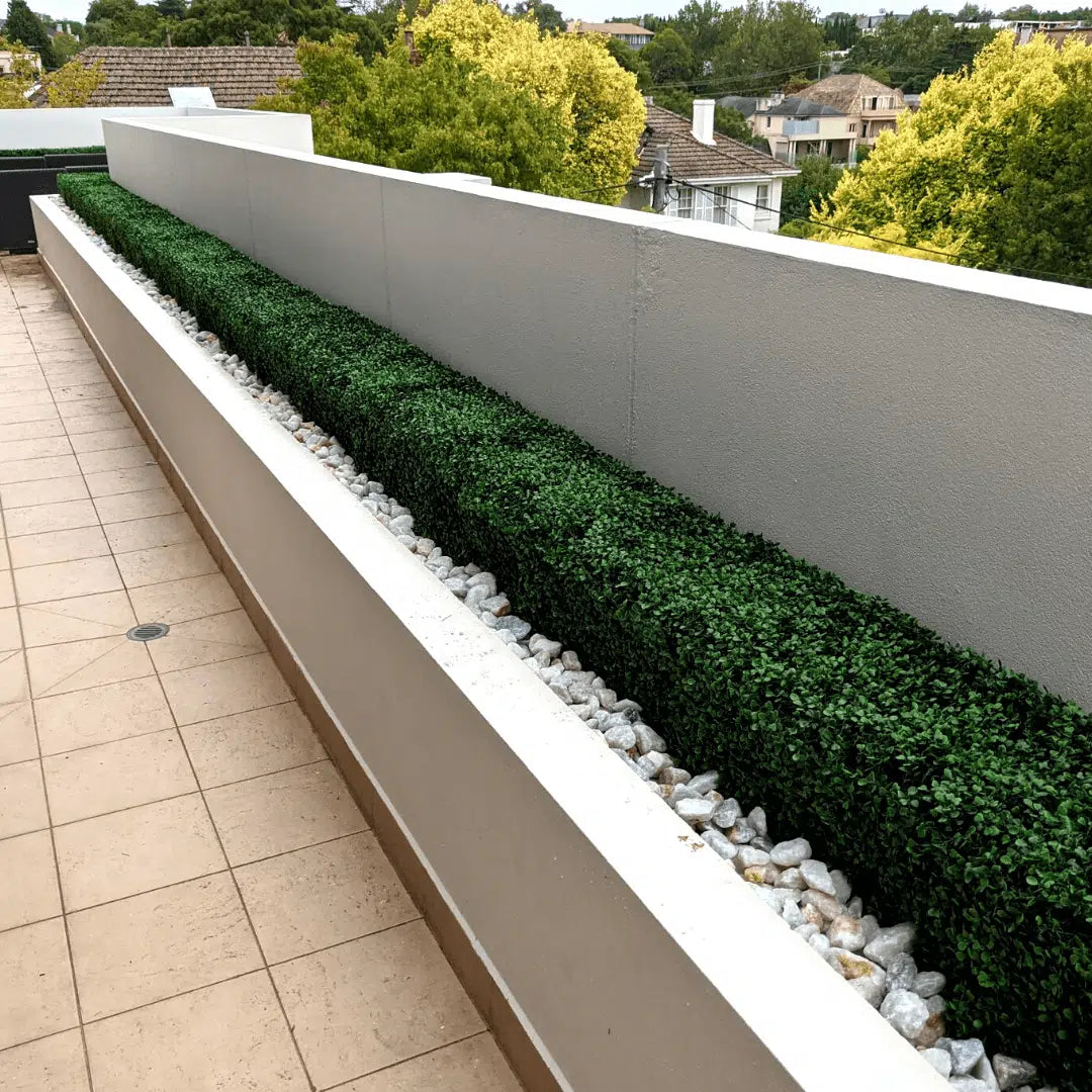 Dark Artificial Boxwood Hedge 40