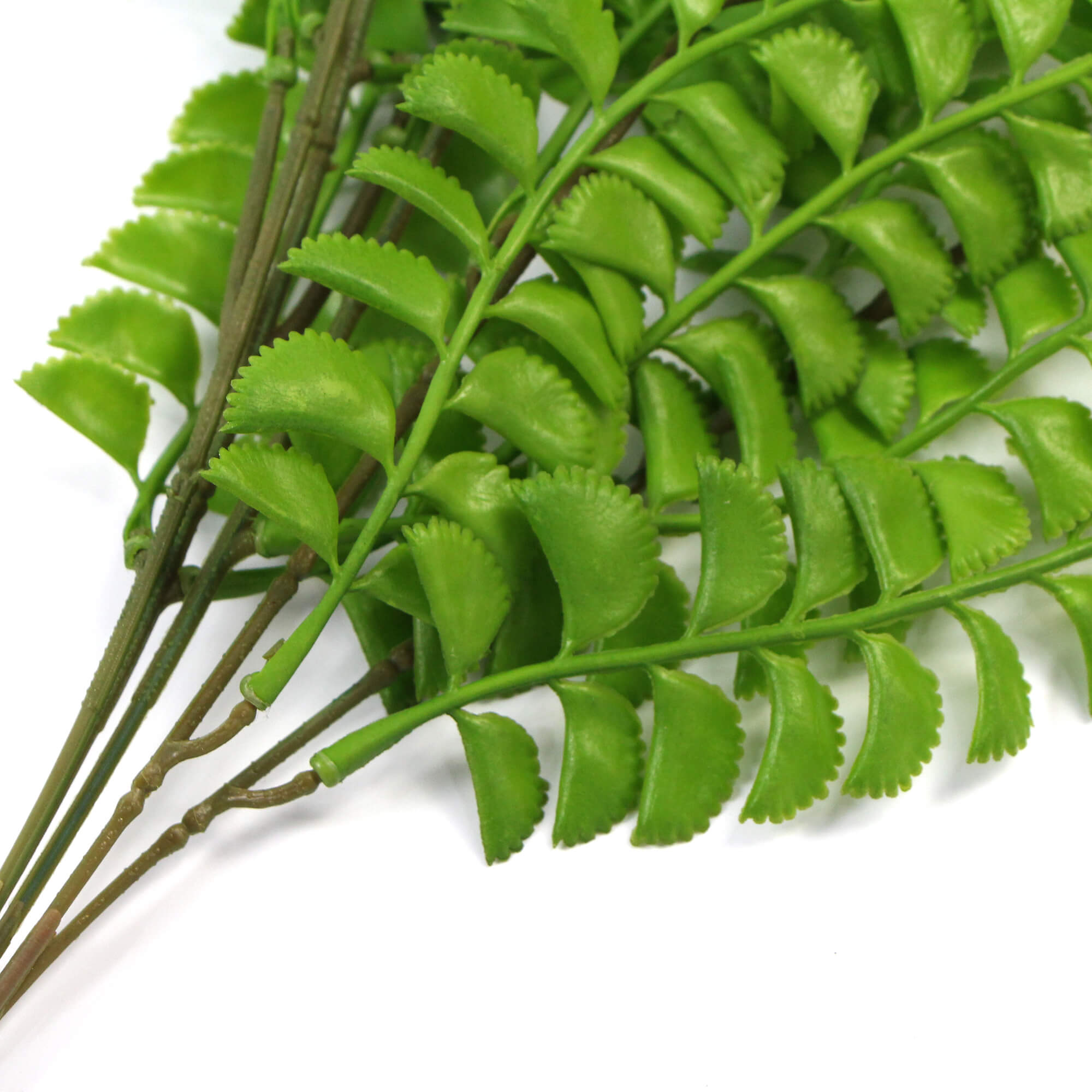 Artificial Dark Green Hanging Button Fern Plant 31