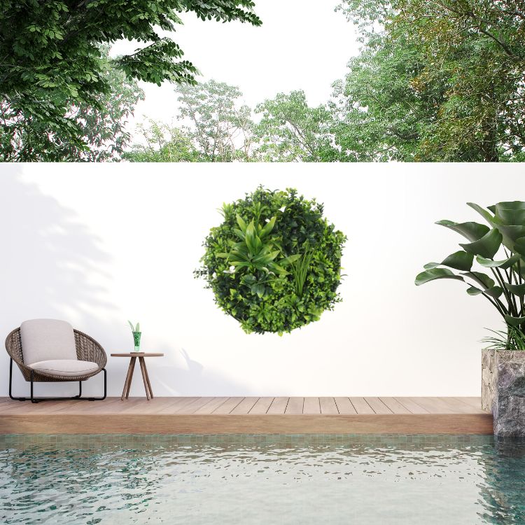 Luxury Artificial Green Wall Plant Wall Circle 30