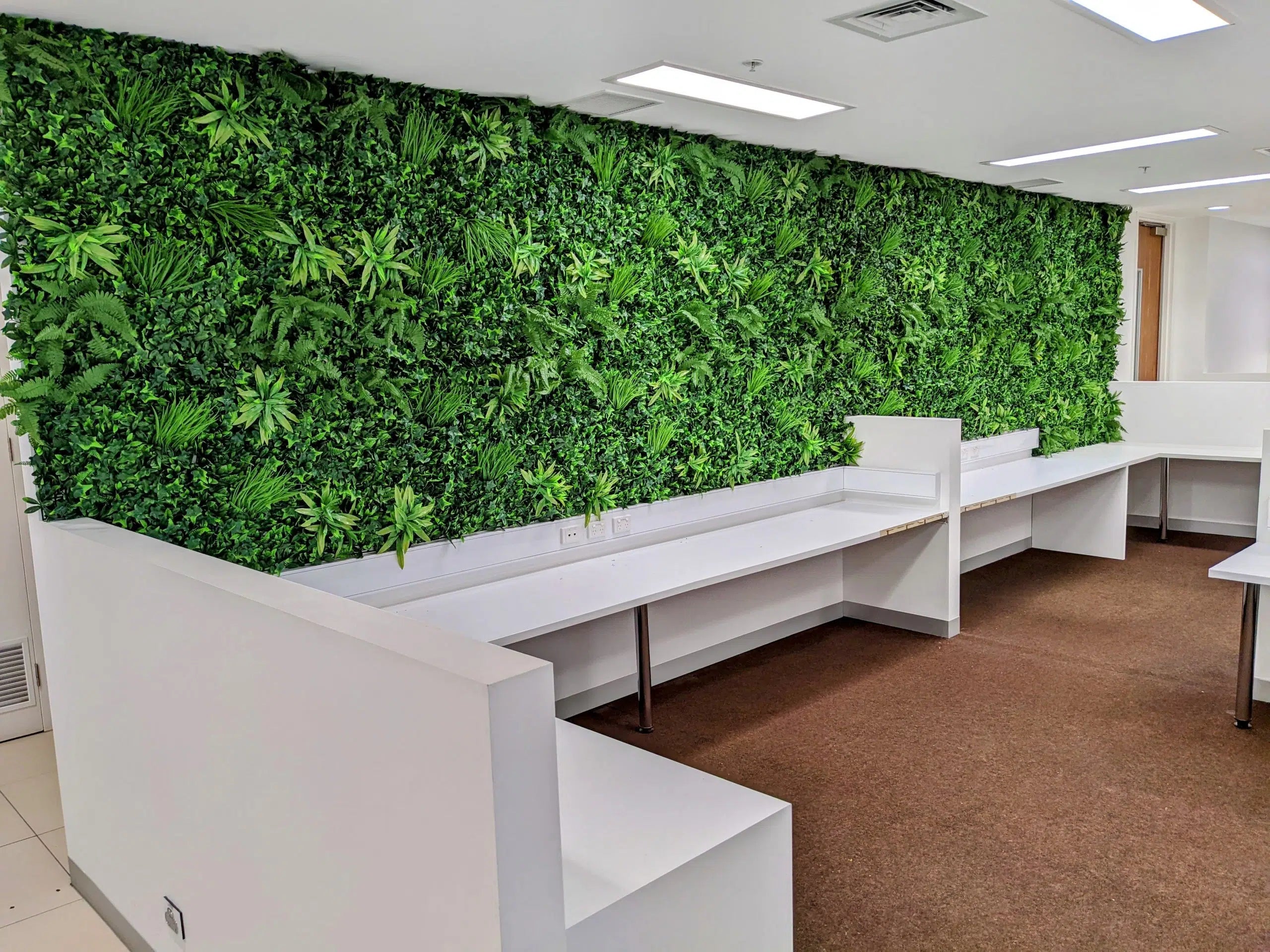 Luxury Green Tropics Artificial Living Wall /  Green Wall 40