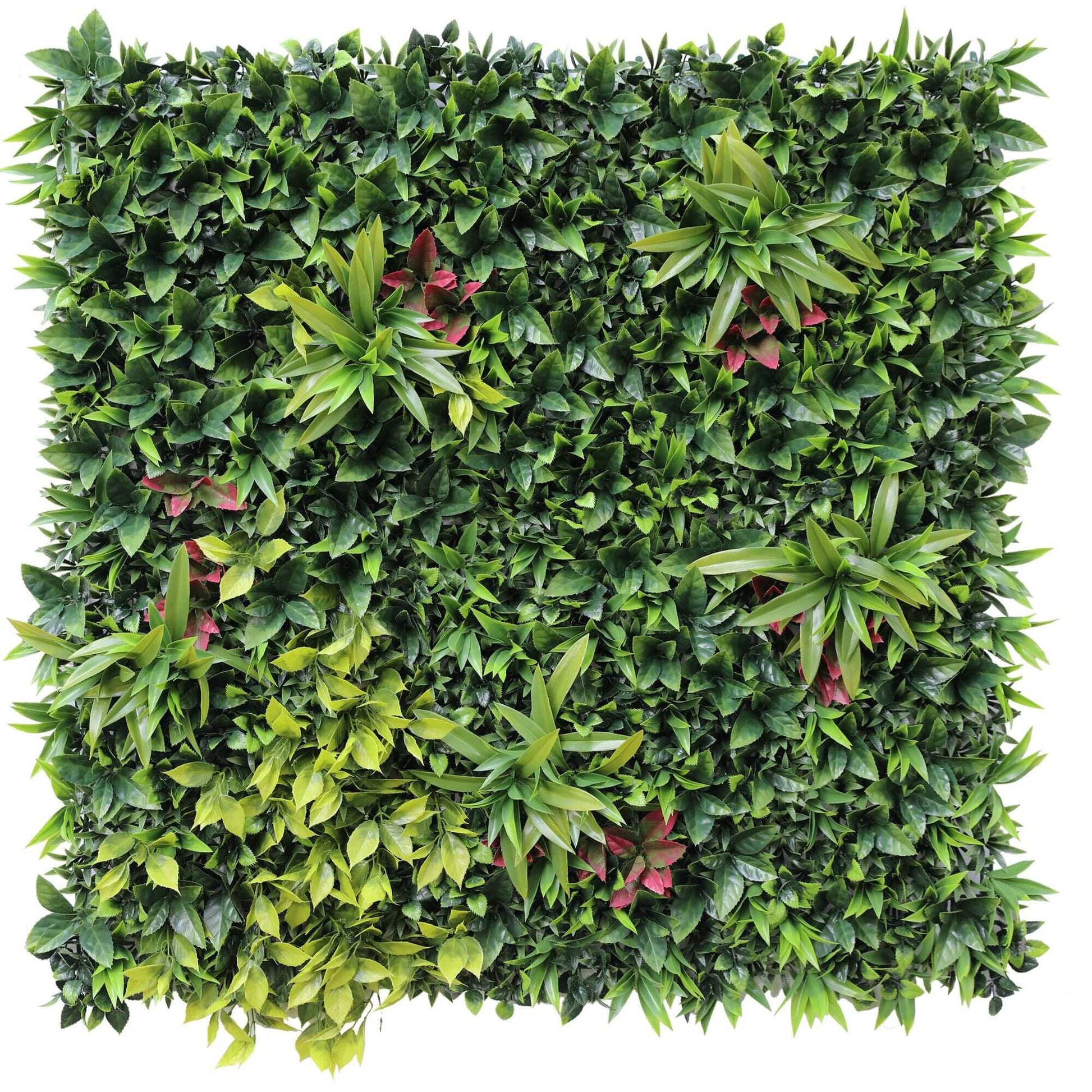 Premium Artificial Vertical Garden with Colored Faux Plants