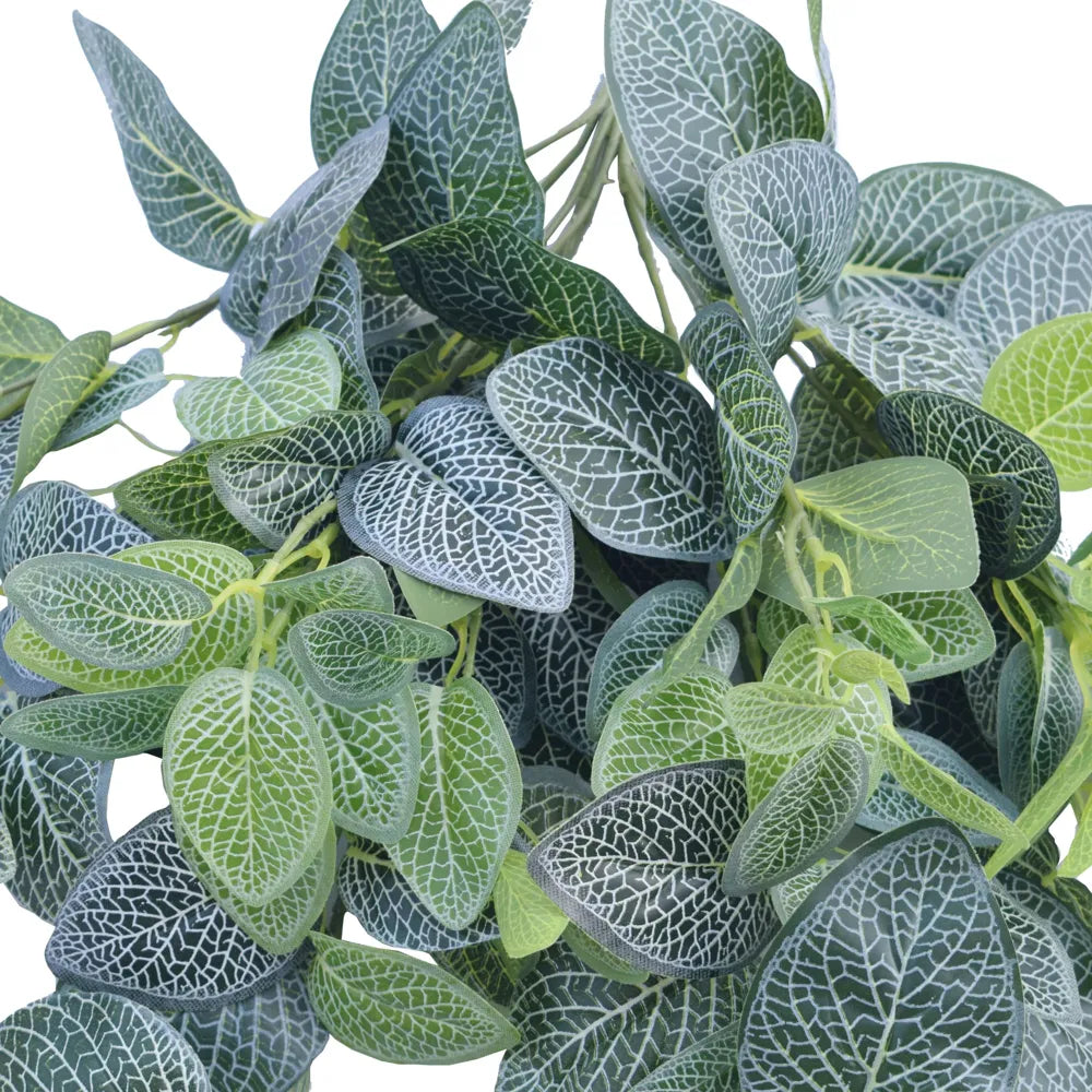 Artificial Veined Hanging Plant – 31.5" Lifelike Cascading Greenery (Set of 10)