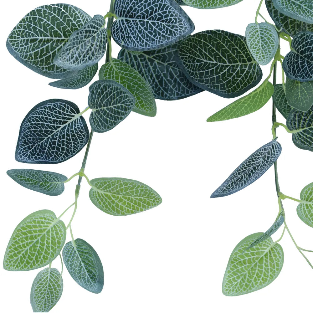 Artificial Veined Hanging Plant – 31.5" Lifelike Cascading Greenery (Set of 10)