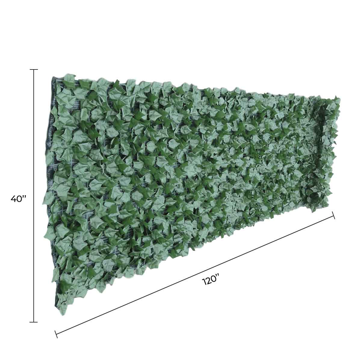 Faux Ivy Privacy Fence Shade Cloth Backing 120
