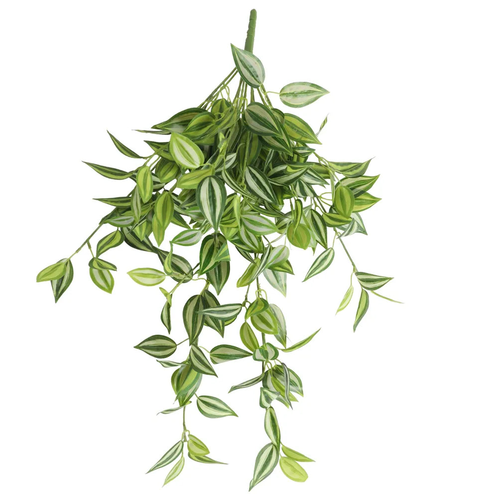Artificial Philodendron Bush / Wandering Jew – 31.5" Hanging Realistic Greenery (set of 10)