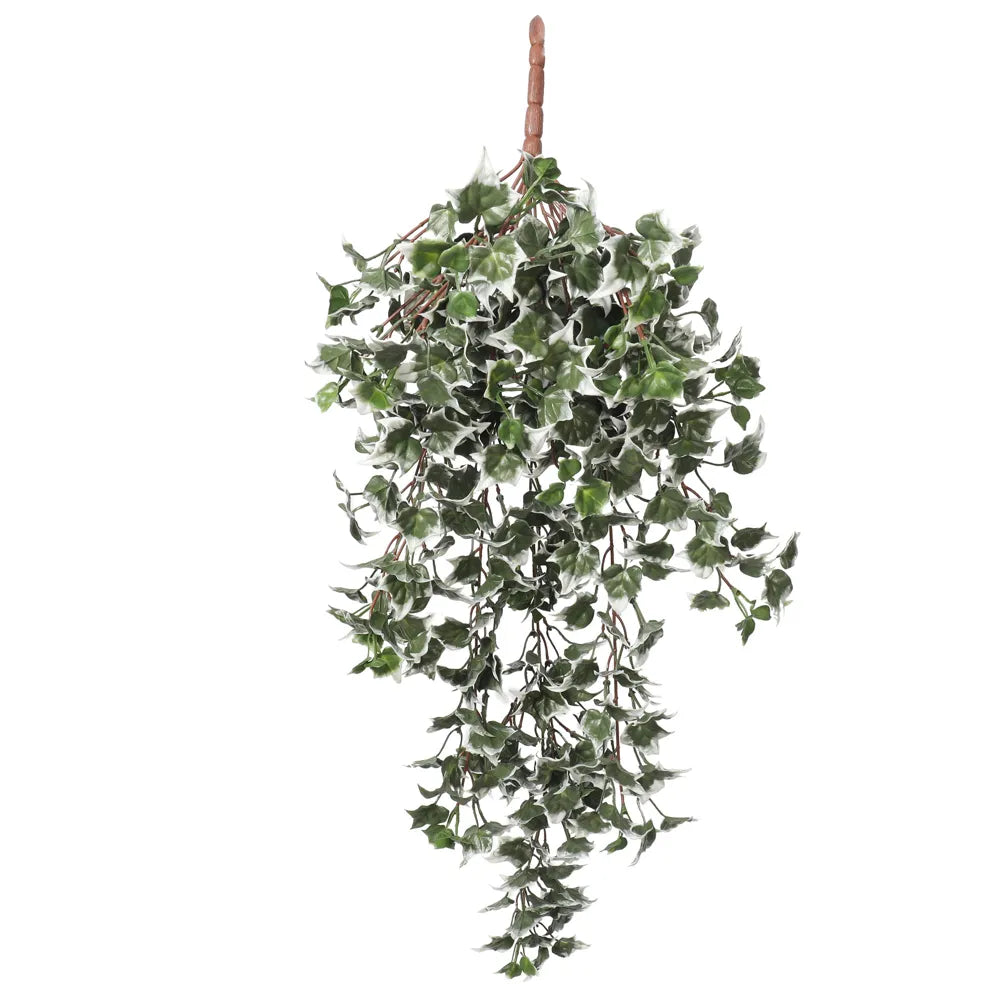Artificial UV-Resistant Hanging Ivy With White Tipped Leaves – 31.5