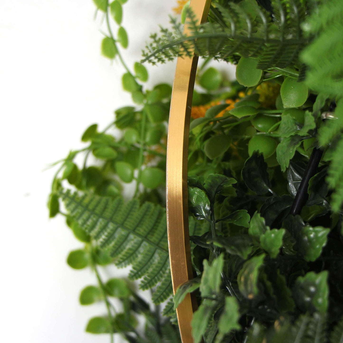 Imitation Premium Gold Artificial Hanging Green Wall Disc 15"  (Limited Edition)