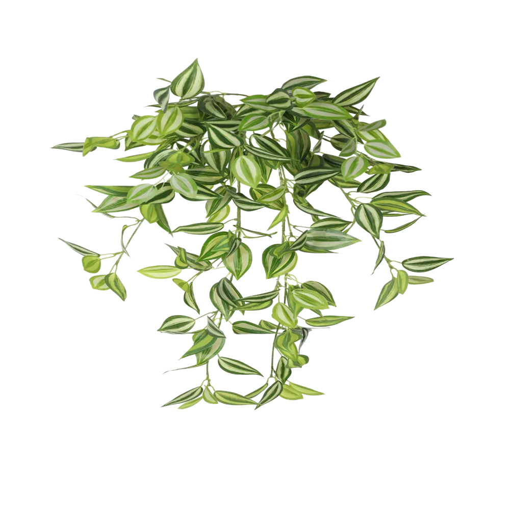 Artificial Philodendron Bush / Wandering Jew – 31.5" Hanging Realistic Greenery (set of 10)