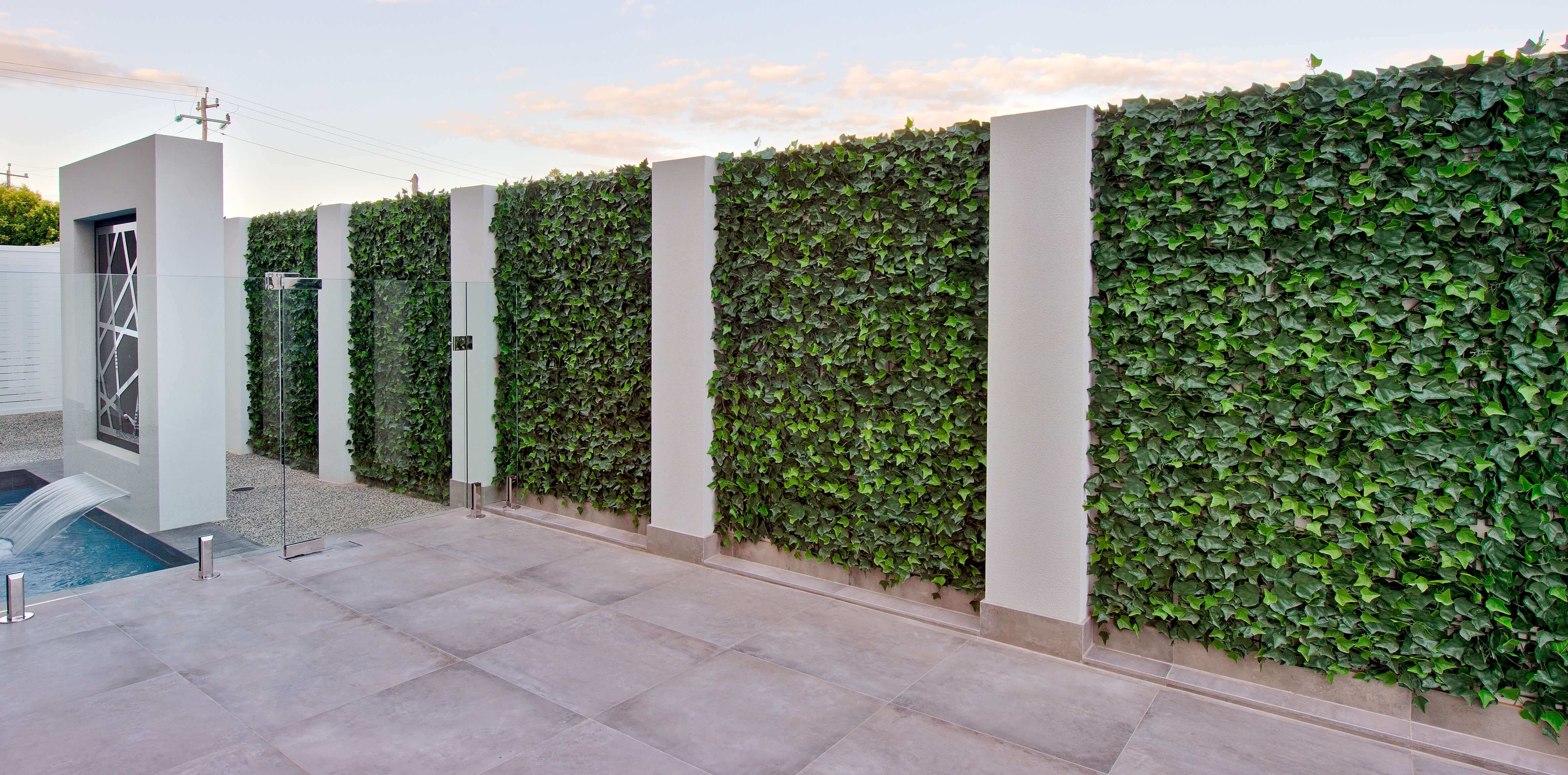Artificial Boston Ivy Green Wall 40