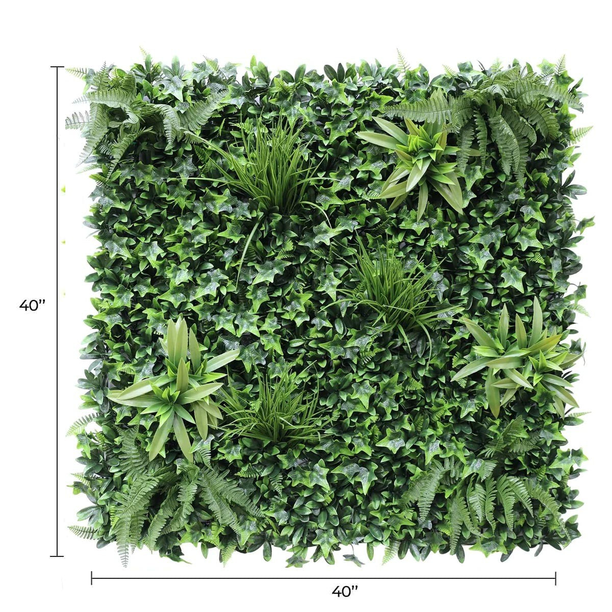 Luxury Green Tropics Artificial Living Wall /  Green Wall 40