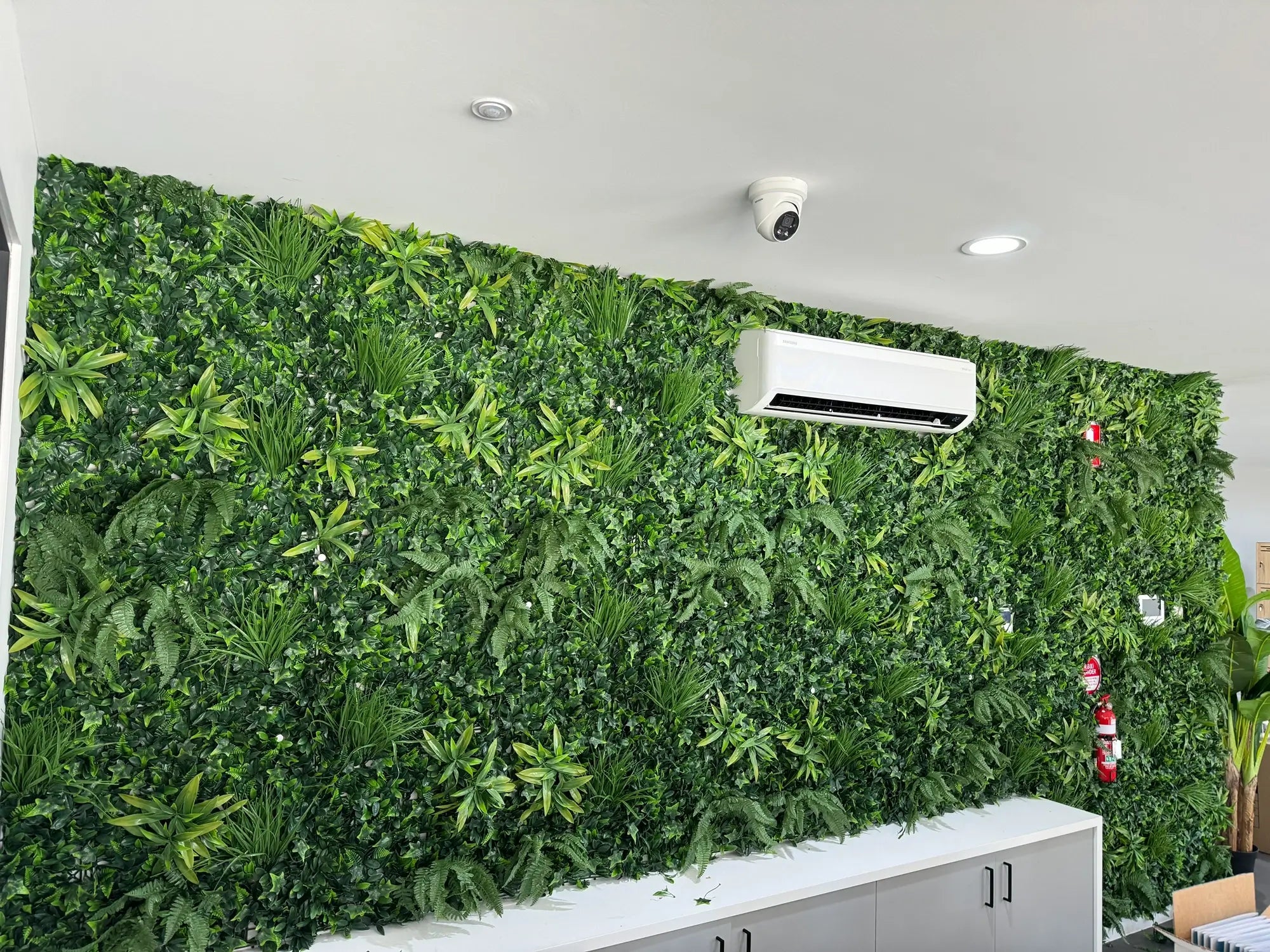 Luxury Green Tropics Artificial Living Wall /  Green Wall 40" x 40" 11SQ FT Commercial Grade UV Resistant