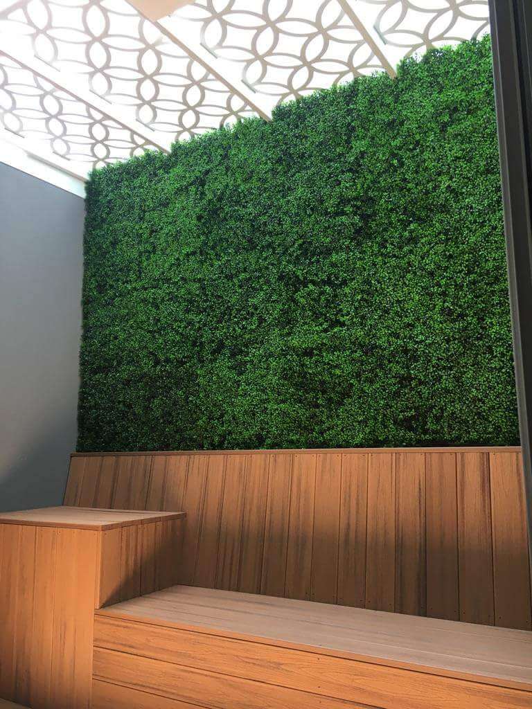 Premium Bright Artificial Boxwood Wall 40