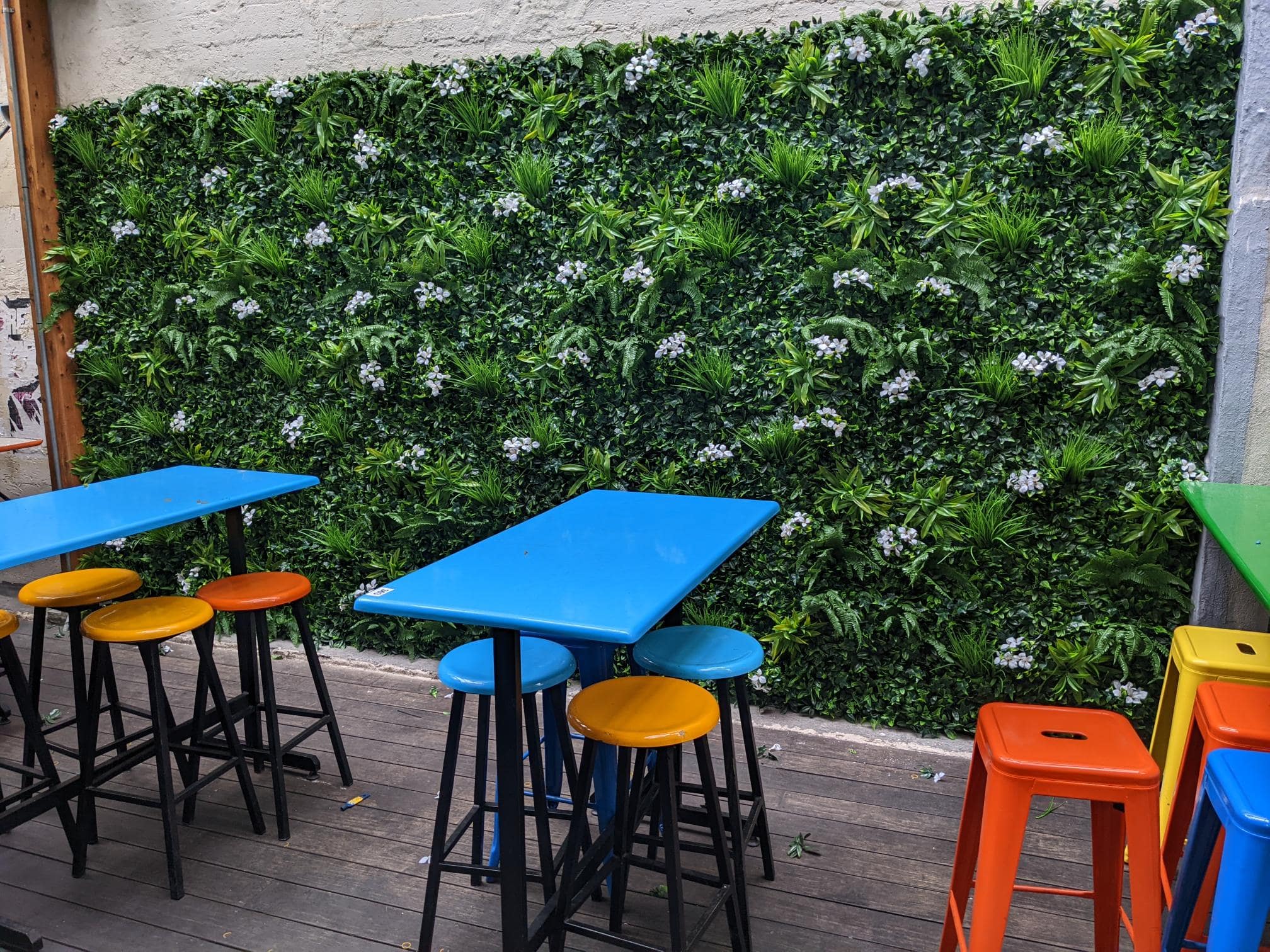 Luxury Snowy White Artificial Vertical Garden 40