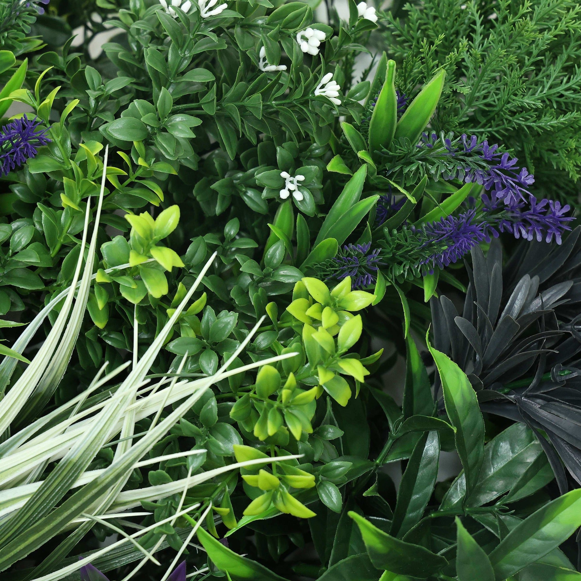 Premium Artificial Green Wall Rustic Botanical Lavender 40