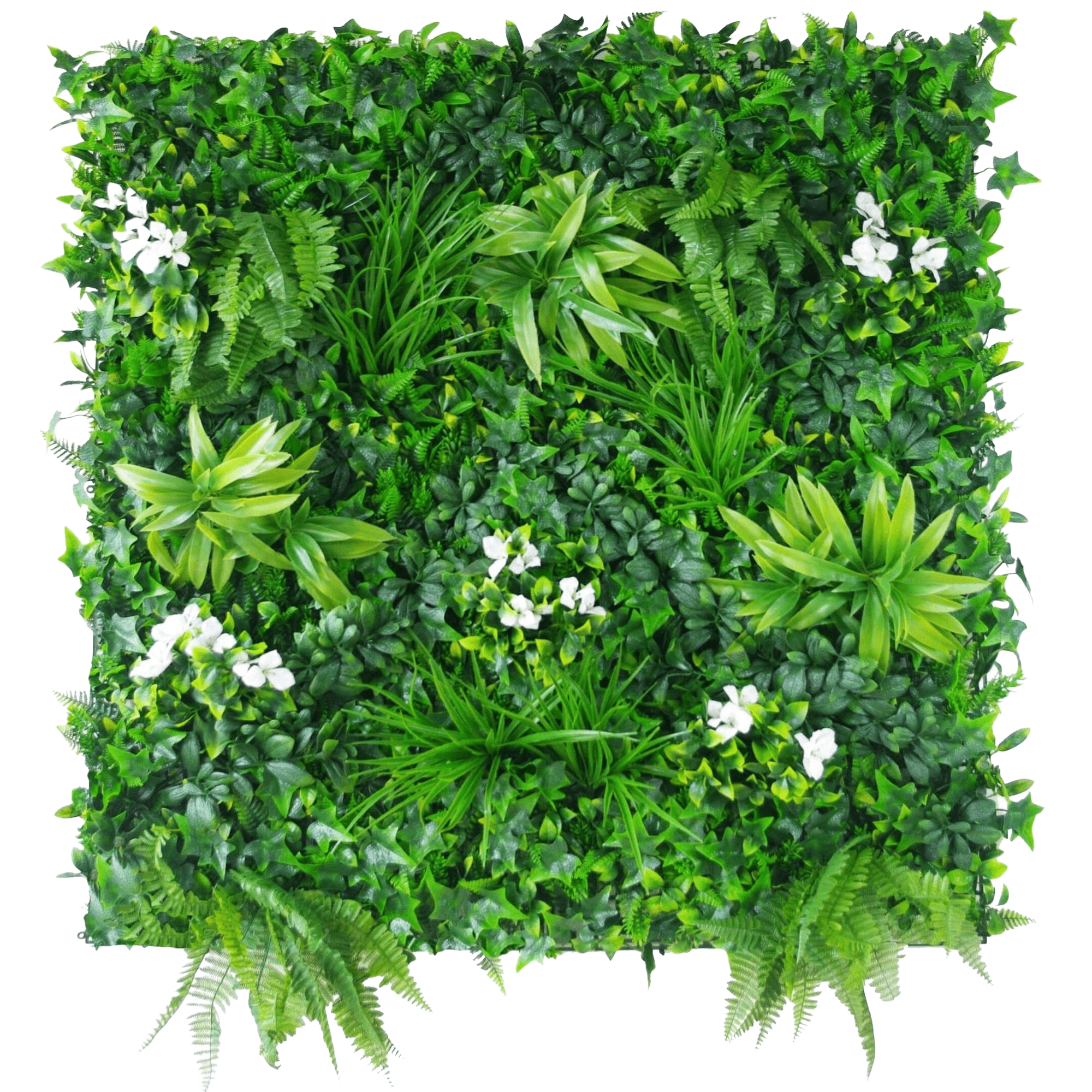 Snowy White Artificial Vertical Garden 40" x 40"