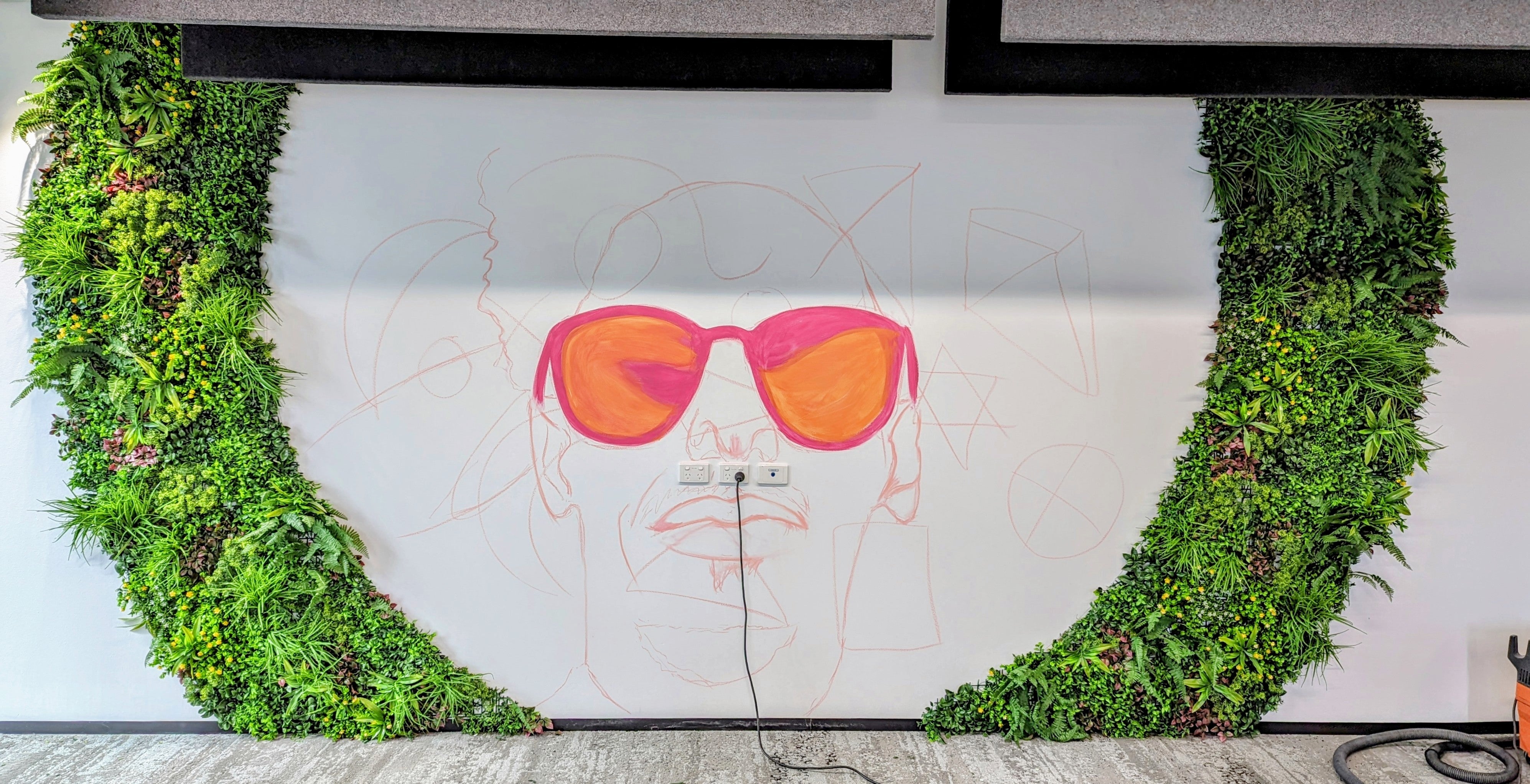 Luxury Country Fern Artificial Vertical Garden 40