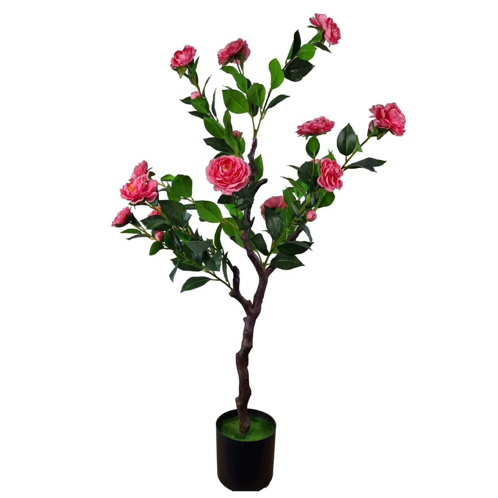 Flowering Natural Pink Artificial Camellia Tree 40